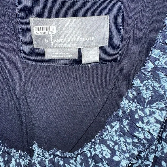 Anthropologie Short-Sleeve Keyhole Swing Tunic Mini Dress - Picture 13 of 15